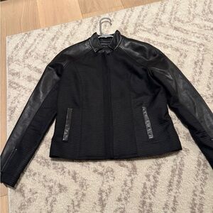 Quinn Leather and fabric jacket
